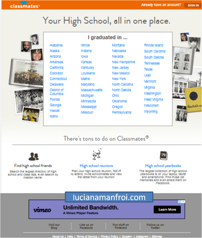 Classmates a primeira rede social